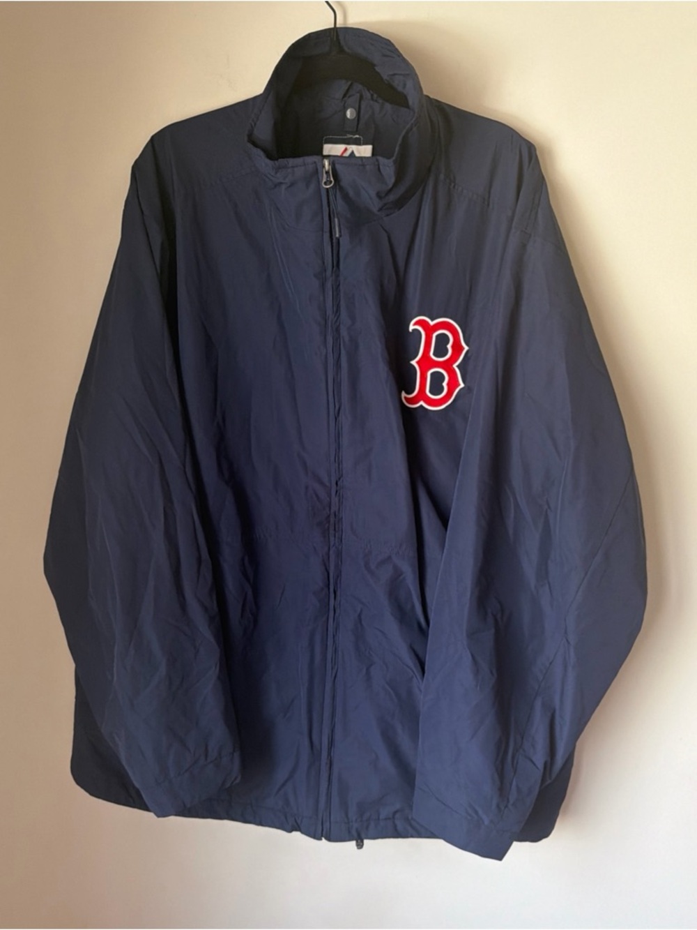 Vintage Majestic Boston Red Sox Navy Blue Jacket Size 2XL Authentic MLB EUC